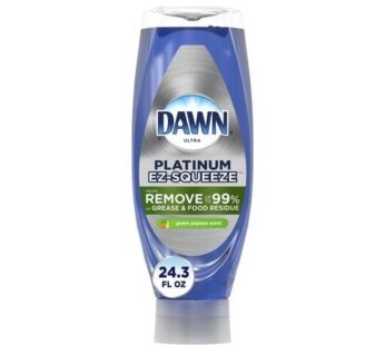 Dawn EZ-Squeeze Platinum Dishwashing Liquid Dish Soap, Refreshing Rain Scent