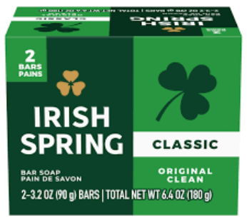 Irish Spring Original Clean Deodorant Bar Soap for Men